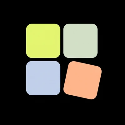 AI direction B: four tiles, one tilted